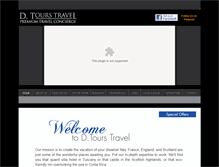 Tablet Screenshot of dtourstravel.com